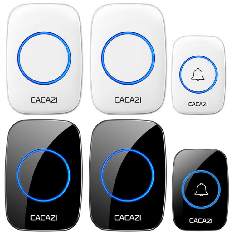 CACAZI A10DC 1 To 2 Battery Type Home Smart Waterproof Electronic Wireless Doorbell CACAZI A10DC 1 To 2 Battery Type Home Smart Waterproof Electronic Wireless Doorbell